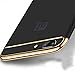 OnePlus 5 Case,Opretty 3 In 1 Ultra Thin and Slim Hard Case Coated Non Slip Matte Surface with Electroplate Frame for OnePlus 5-Black