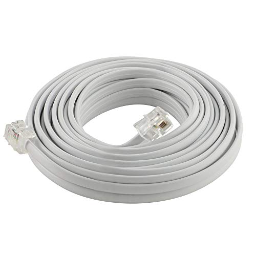 25 ft. Corded Phone Line, White (2-Pack) - Thumbnail 2