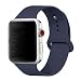 YC YANCH Compatible for Apple Watch Band,Soft Silicone Sport Band Replacement Wrist Strap Compatible for iWatch Series 4,Series 3/2/1 Nike+,Sport,Edition,42mm 44mm M/L,Midnight Blue