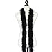 Feather Boa Marabou 22 Grams 6 Feet Long for Craft Sewing Trim Halloween Costume (Black)