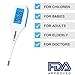 Best Digital Medical Thermometer (Baby and Adult Termometro), Accurate and Fast Readings - Oral and Rectal Thermometer for Children Babies Adults with Fever Alarm