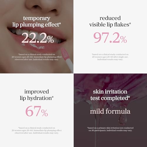 NOONI Korean Lip Oil - Applepeony | Long-Lasting, Moisturizing, Plumping, Revitalizing for Dry Lips, Waterproof, No Peel Off, Hydrating Lip Stain, Stocking Stuffers, Cute Stuff, 0.12 FL Oz