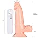 Penis Sex Toy Vibrator - For Vagina/Ass - Men and Women - Use Dildo to Enhance Orgasms - Sexual Bedroom Cock and Balls Product - Suction Cup to Wall/Floor/Shower/Tub