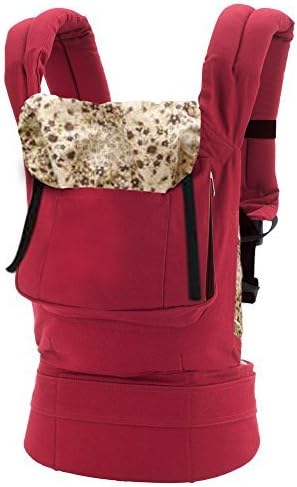 Mom Baby Carrier | 4 in 1 Ergonomic Baby Sling Carrier to Correct Posture with Head Protection Cap | Super Comfortable Cotton Material | Red | 934.2