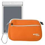 DURAGADGET Orange Protective Neoprene Carry Case For Boogie Board 8.5 Inch, Boogie Board JOT 8.5 Inch Writing Tablet & Personal Organiser (All Colors) With Front Zip Pocket
