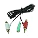 Audio Splitter Cable for Turtle Beach Headset Beyours 6Feet 3.5mm Femal to dual RCA Stereo Splitter Cable for Kilo, X12, X11, PX21, PX11,PX22,Foxtrot,Shadow,Spectre headset and loudspeaker or TV