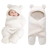 Sunbona Sleep Sack for Toddlers, Newborn Baby Fleece Warm Swaddle Wrap Sleeping Bag Kids Photography Prop Set