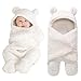 Sunbona Sleep Sack For Toddlers, Newborn Baby Fleece Warm Swaddle Wrap Sleeping Bag Kids Photography Prop Set (White)