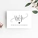 Bliss Collections RSVP Postcards, Heart Script, Card Stock for Weddings, Receptions, Showers, Birthday Parties, Celebrations and Special Events, 4