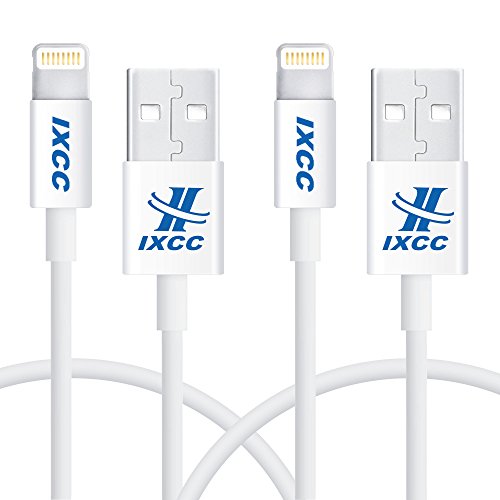 UPC 743724575446, iXCC Element Series 1ft Apple MFi Certified Lightning 8pin to USB Charge and Sync Cable for iPhone SE/5/6/6s/7/Plus/iPad Mini/Air/Pro - 2pc White