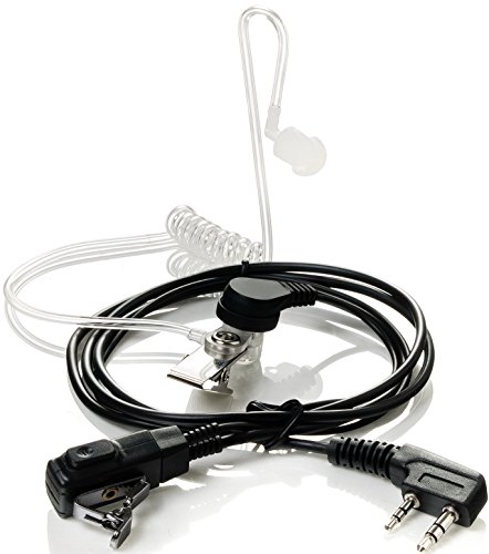 QOL TOP Walkie Talkie Earpiece 2-Pin, 2 Pack, Covert Acoustic Tube, Two way radio earpiece with a Mic PTT, Walkie Talkie Headset for Kenwood, Baofeng, Puxing, Wouxun. QOL TOP Walkie Talkie Earpiece 2-Pin, 2 Pack, Covert Acoustic Tube, Two way radio earpiece with a Mic PTT, Walkie Talkie Headset for Kenwood, Baofeng, Puxing, Wouxun.