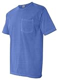 Chouinard Adult Heavyweight Cotton Short-Sleeve Pocket Tee - Flo Blue PgmDye - XL