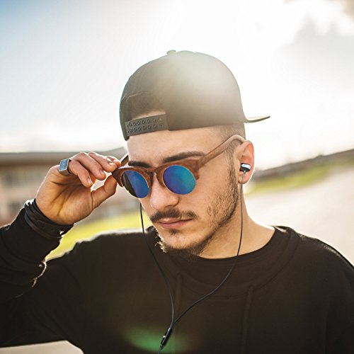 GGMM C700 In Ear Headphones Earbuds with Microphone, Full Metal Universal Ear Buds Deep Heavy Bass Earphones for iPhone Samsung iPad and Most Android Phones (Black) - Thumbnail 5