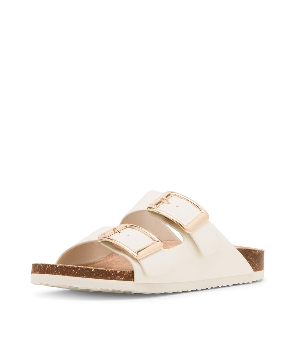 Madden Girl Women's Bodiee Slide Sandal, White