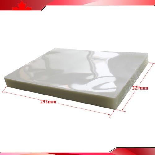 Letter Size 100Pk 3Mil Clear Laminating Pouch Film Thermal Hot Film 229x292mm
