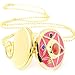 Golden Fashion Cosplay Anime Womens Pocket Watch with Chain Necklace Pendant Womens Girls