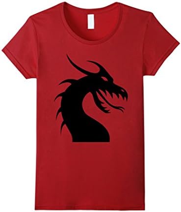 Women's Chinese Dragon, Martial Arts T Shirt, Gym Workout, MMA Fight XL Cranberry