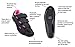 Tommaso Pista Women's Road Bike Cycling Spin Shoe Dual Cleat Compatibility - Black/Pink - 39