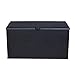 Usnyabni Outdoor Storage Box Waterproof Plastic Large Patio Deck Storage Bench for Garden,Backyard,Pool,Lawn 120 -Gallons(Black)