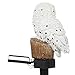 Trenton Gifts Weather Resistant Outdoor LED Solar Owl Light, Garden Stake | White