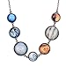QILMILY Handmade Full Moon Necklace Double-face Planet Necklace Sun Moon Necklace Statement Jewelry Space Necklace