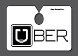 Uber (U Logo) Mirror Hanger Sign – Not Sticker/Magnet – Easy Install/Remove