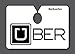 Uber (U Logo) Mirror Hanger Sign – Not Sticker/Magnet – Easy Install/Remove