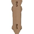 Ekena Millwork COR03X06X10TSRW 3 3/8-Inch W x 6 1/2-Inch D x 10 1/2-Inch H Boston Traditional Scroll Corbel, Rubberwood