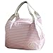 YJYdada Insulated Cold Canvas Stripe Picnic Carry Case Thermal Portable Lunch Bag (G)