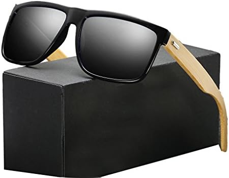Wood Sunglasses Polarized For Women Mens Hot Retro Wood Frame Driving Polarized Wayfarer Sunglasses