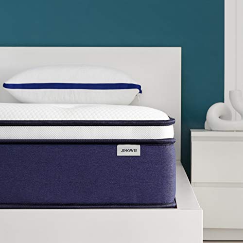 Queen Mattress, JINGWEI 10 Inch Individually Wrapped Pocket Coils