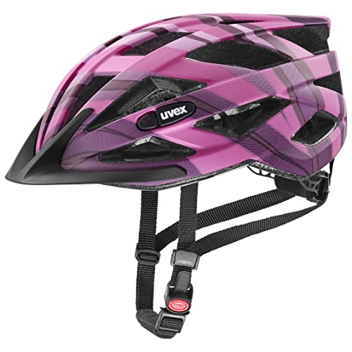 uvex air Wing cc - Leichter Allround-Helm für Damen und Herren - individuelle Größenanpassung - Plum-pink - 56-60 cm