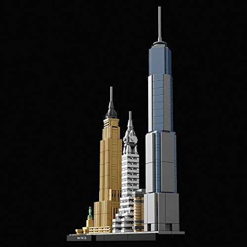 LEGO Architecture New York City Set, Skyline-Modellbausatz mit World Trade Center und Freiheitsstatue, Basteln für Erwachsene, Home und Büro-Deko, Geschenke für Frauen und Männer 21028 – Bild 7