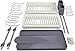 Surpahs 2-Tier Compact Dish Drying Rack (Gray)
