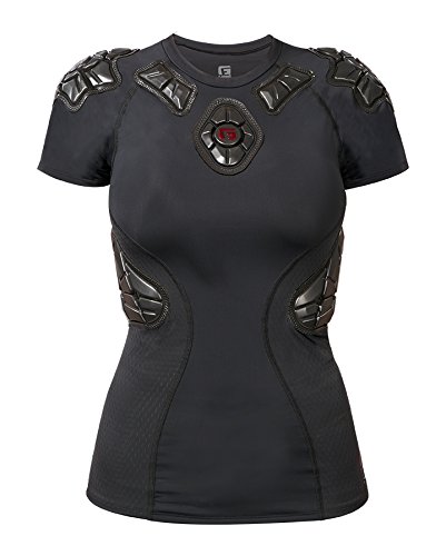 G-Form Women's Pro-X Padded Short Sleeve Compression Shirt, Black, Small