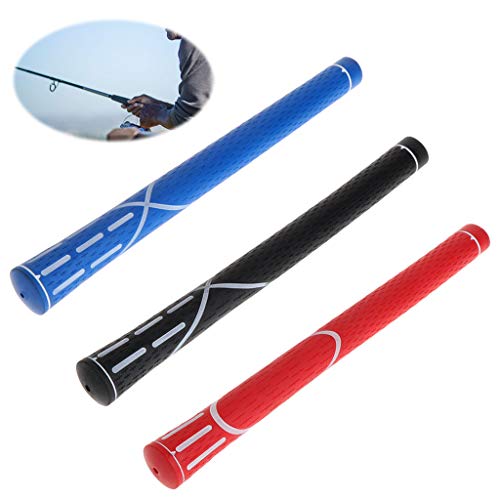 JAGENIE Fishing Rod Grips Handle Protector Silicone Non Slip Anti Static Sleeves Cover