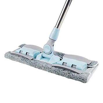 Vaiigo 360 Rotating Microfiber Dust Mop Hardwood Floor Mop Dust Flat Mop Stainless Steel Handle With Extension And 5 Reusable Mop Pads For