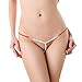 GBSELL Women Sexy Lace Bowknott V-String Briefs Panties Thongs G-string Bikini (2017 Red)