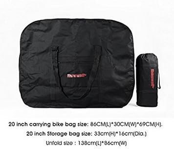 20" folding bike storage bag