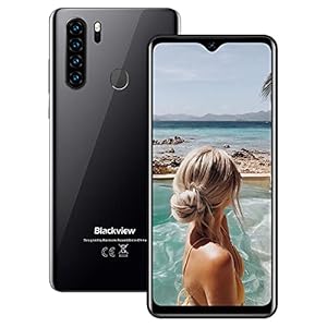 Mobile-PhoneBlackview-A80-Plus-Smartphone-Android-10-Phone-Dual-SIM-Free-Phones-with-4680mAh-Big-Battery649-inches-Waterdrop-Full-Screen4GB-RAM64G-ROMQuad-Rear-CameraFingerprintFace-ID-Black 4G Mobile Phone, Blackview A80 Plus Smartphone SIM Free Android 10 Phone with 4680mAh Big Battery, 4GB RAM+64GB ROM…