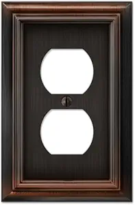 Elumina Continental Cast, Aged Bronze Wallplate, Duplex
