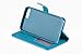 HLCT iPhone 8 Plus Case, iPhone 7 Plus Case, PU Leather Wallet Case, with Soft TPU Protective Bumper, Built-in Stand Kickstand, Cash and Card Pockets (Teal)