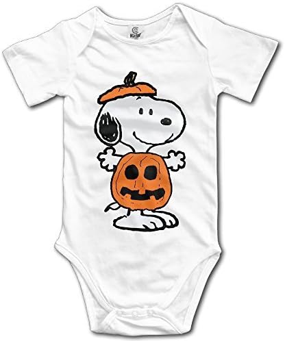 BABBY Baby's Halloween Snoopy Bodysuit Romper Jumpsuit White