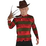 Suit Yourself Freddy Krueger Sweater for Adults, A Nightmare on Elm Street Halloween Costume, One Size Fits Most