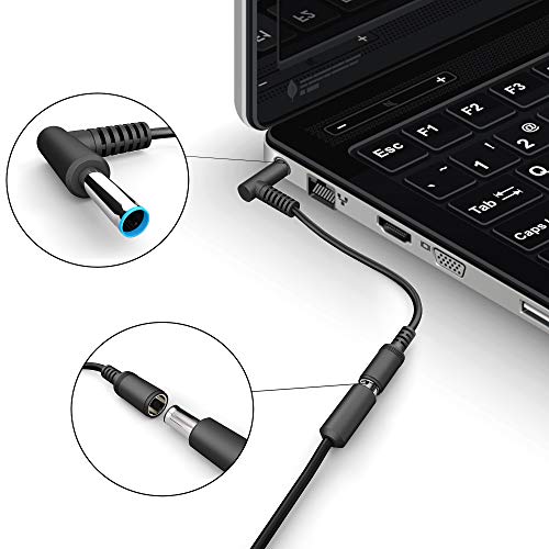 Lucco 7.4mm to 4.5mm Laptop Charger Adapter Power Dongle Cable Connector Converter for Dell XPS 12 13 15, Precision M3800, Latitude, Inspiron, HP Pavilion M4, Pavilion 15-e029TX Elitebook - Thumbnail 6