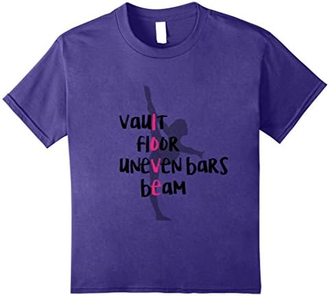 Kids Cute Gymnast Clothing T-Shirt - Unique Gymnastics Gift 10 Purple