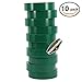 10 Pack of Mighty Gadget (R) Professional Grade UL Listed Green Color PVC Electrical Tapes with Durable Rubber Based Adhesive, rated up to 600 volts and 176 °F - Dimensions: 3/4” (W) x 60 Feet (L)