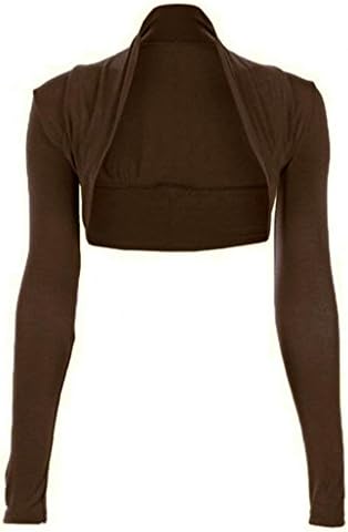 Kaaya Womens Ladies Long Sleeve Cropped Bolero Shrug