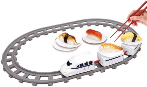 Amazon 電車 おもちゃ トレイン 回転寿司 お寿司を運ぶ レールトレイン 受け皿4枚付き 電車 おもちゃ