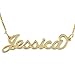 18k Gold Plate Personalized Name Necklace - Custom Made Any Name